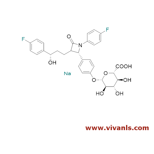 Glucuronides-Ezetimibe-O-beta-glucuronide(Phenolic) Sodium Salt-1654753156.png